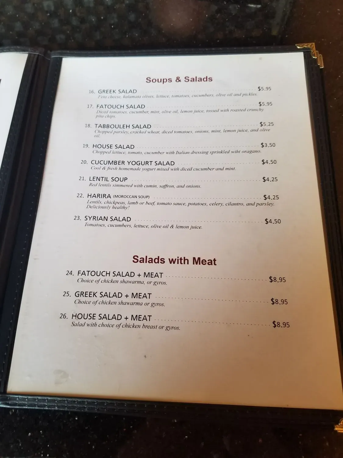 Menu 6