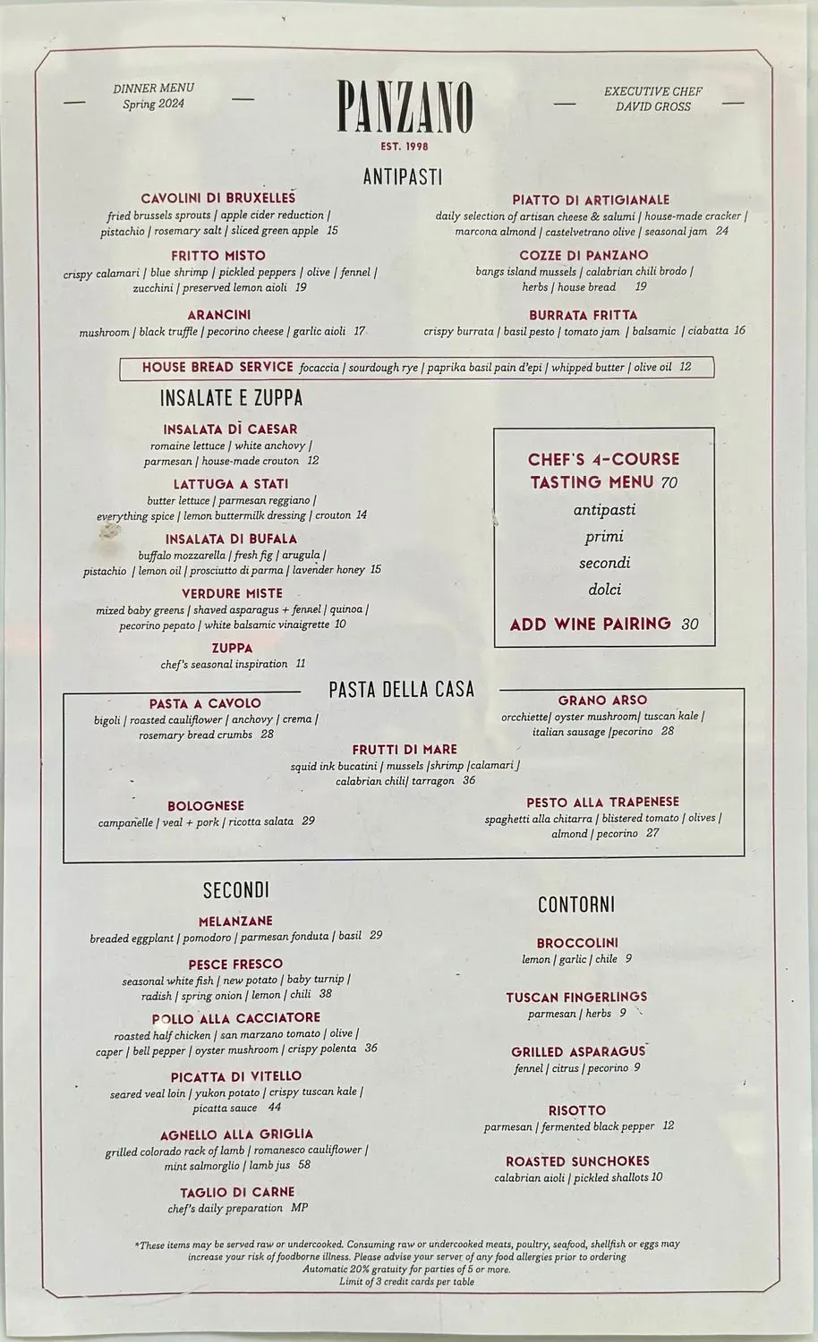 Menu 1