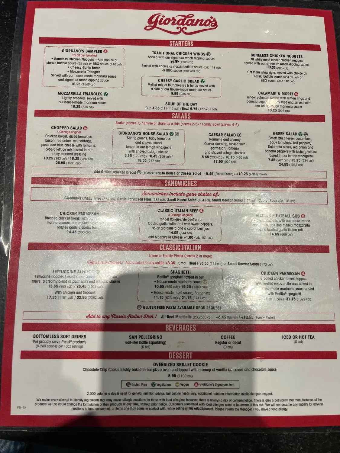 Menu 1