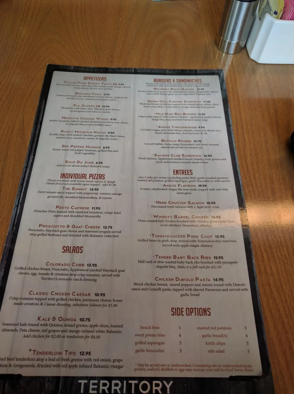 Menu 5