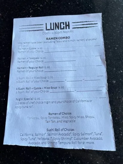 Menu 4