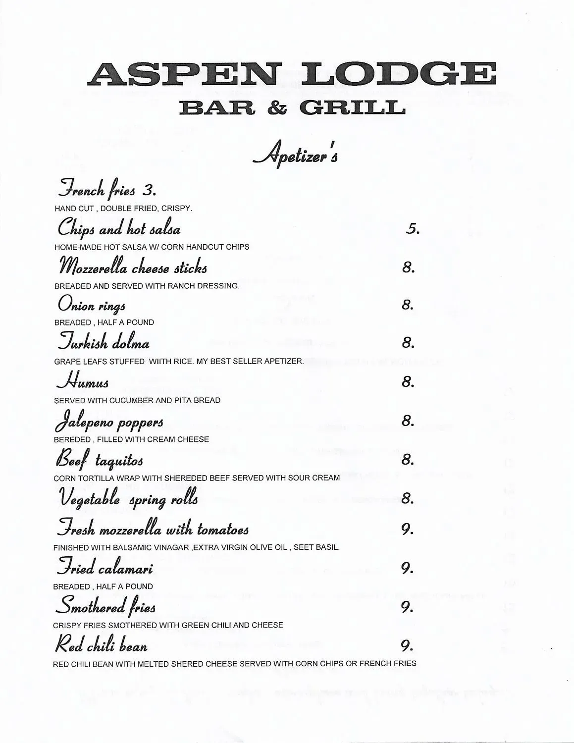 Menu 2