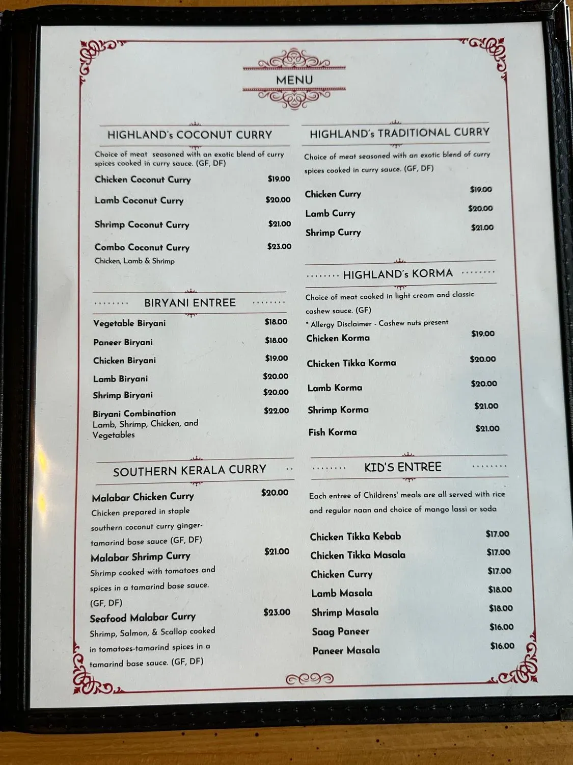 Menu 2