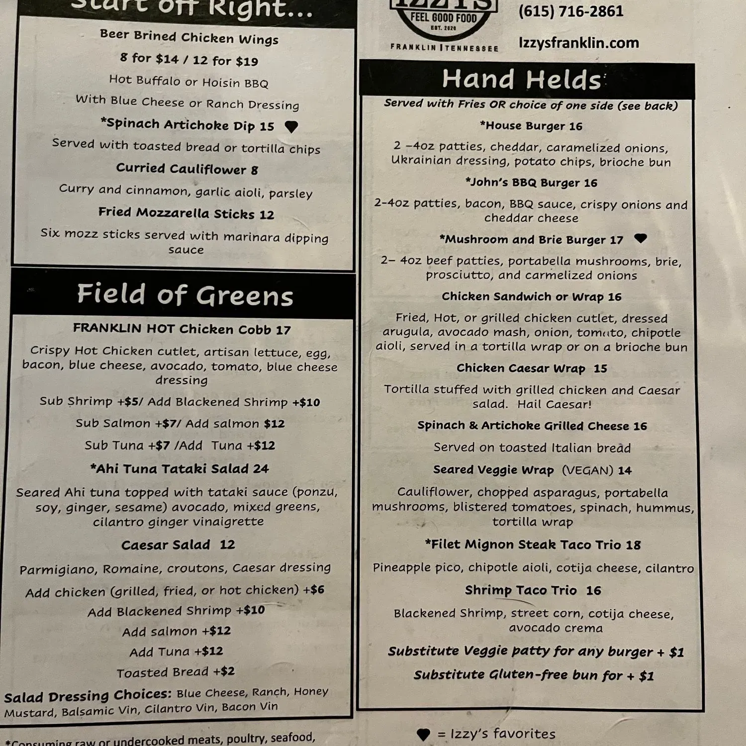 Menu 2