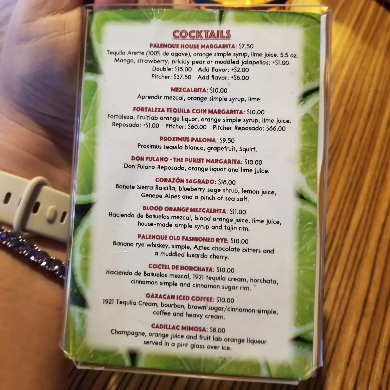 Menu 5