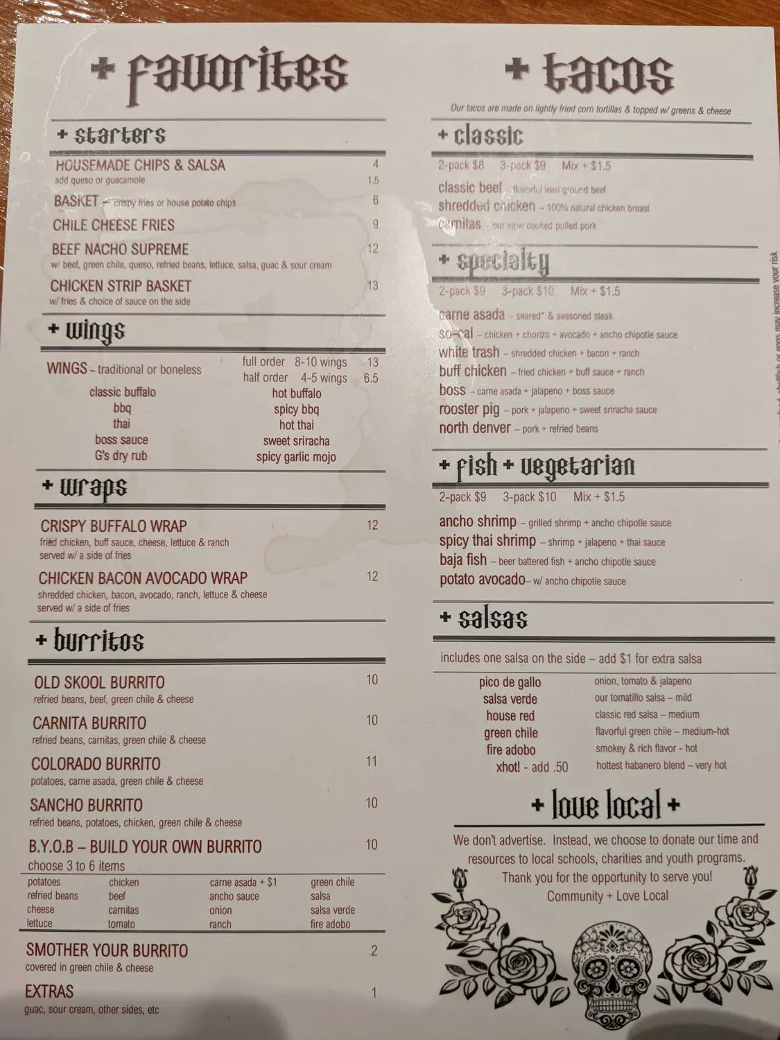 Menu 2