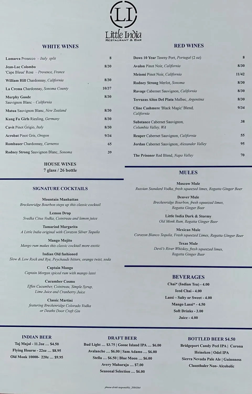 Menu 1