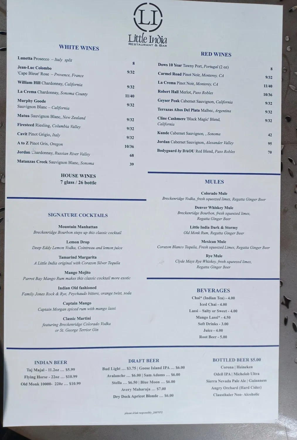 Menu 5