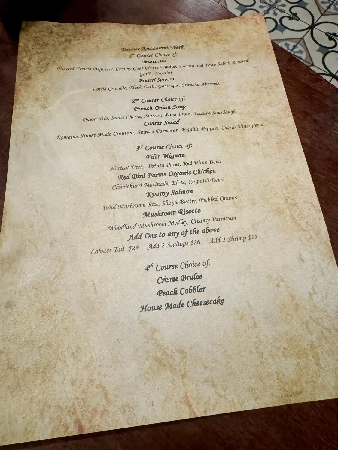 Menu 1