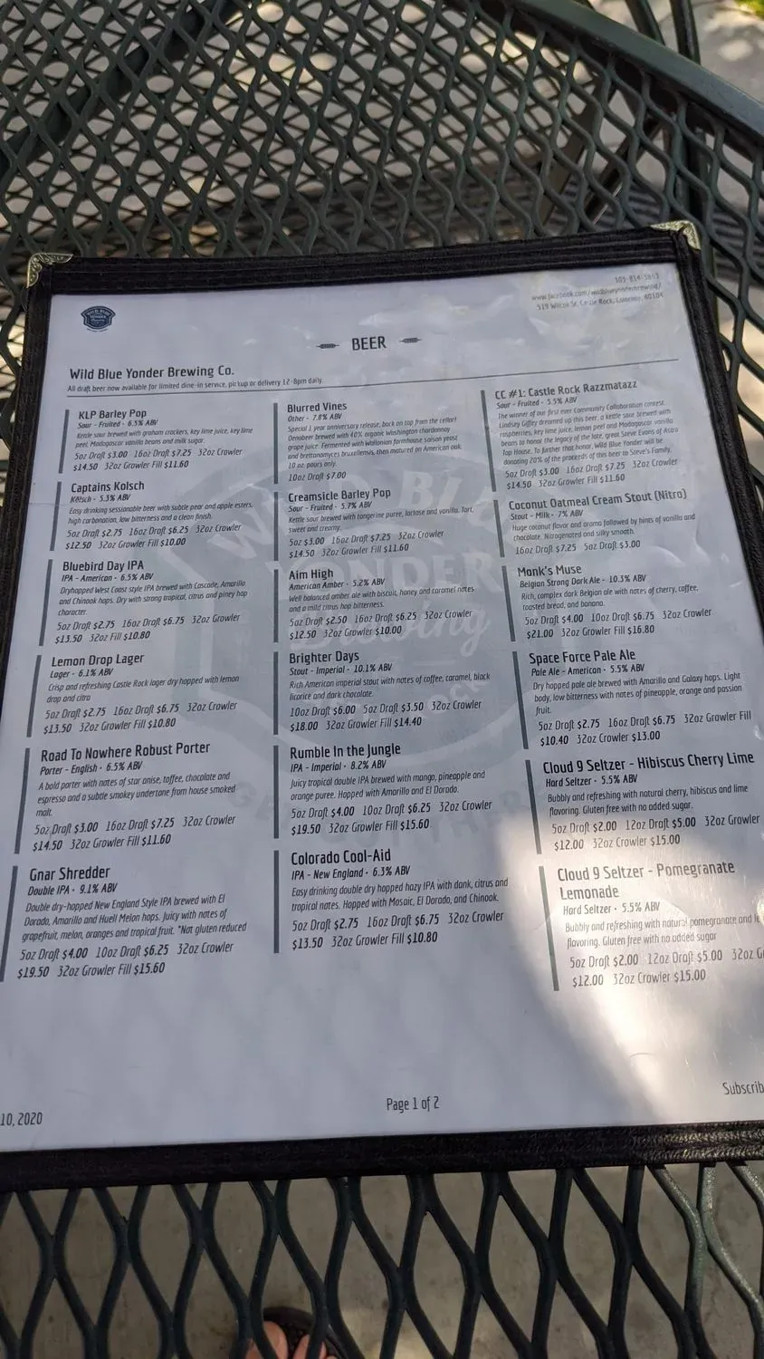 Menu 5