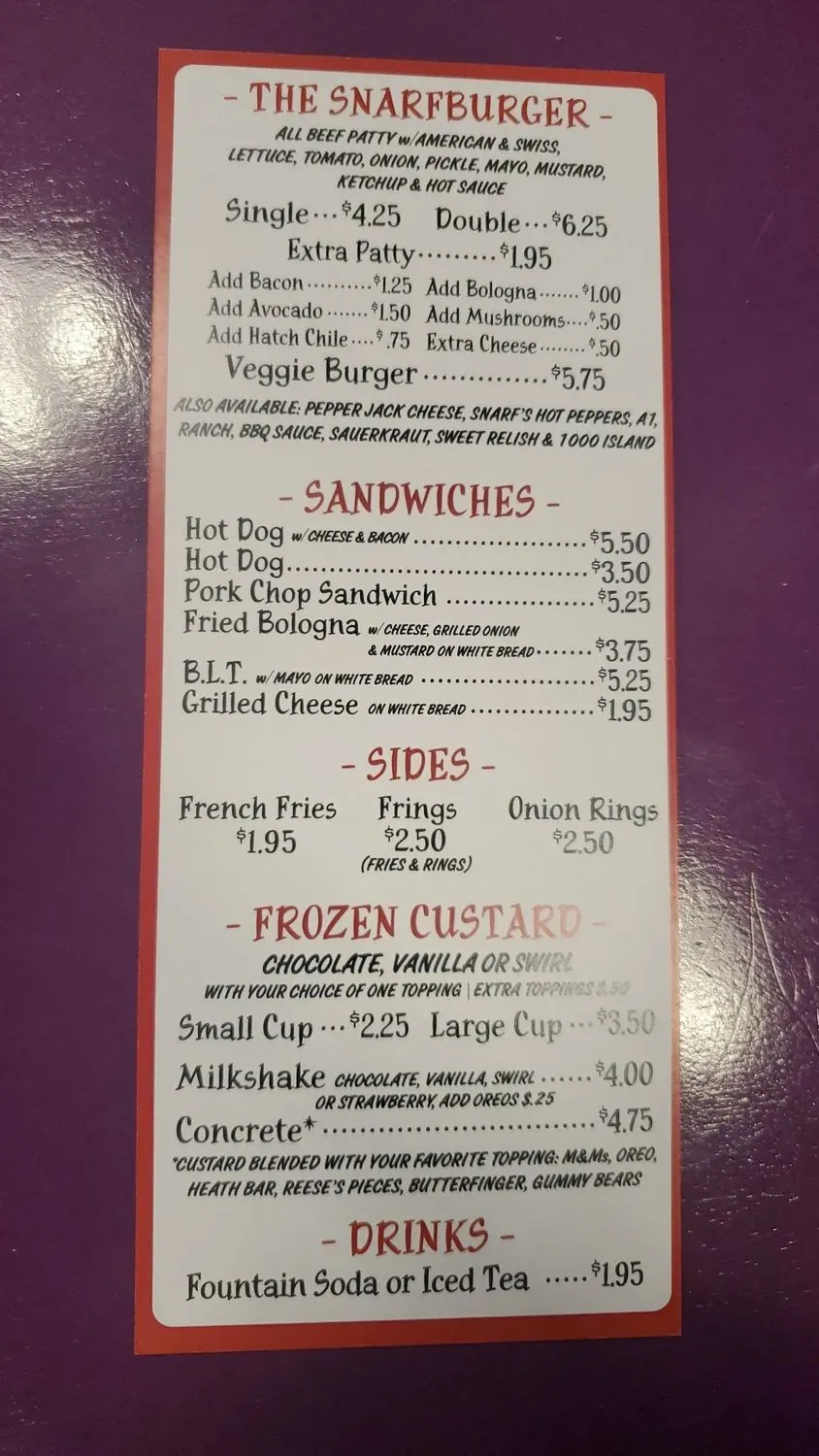 Menu 5