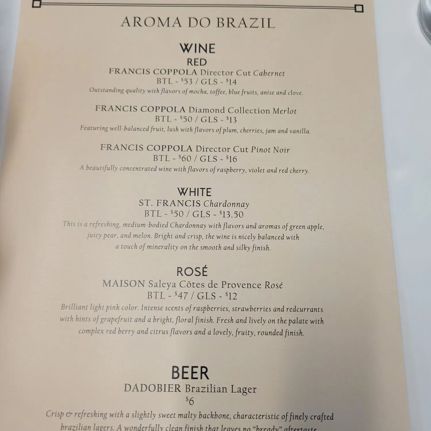 Menu 1