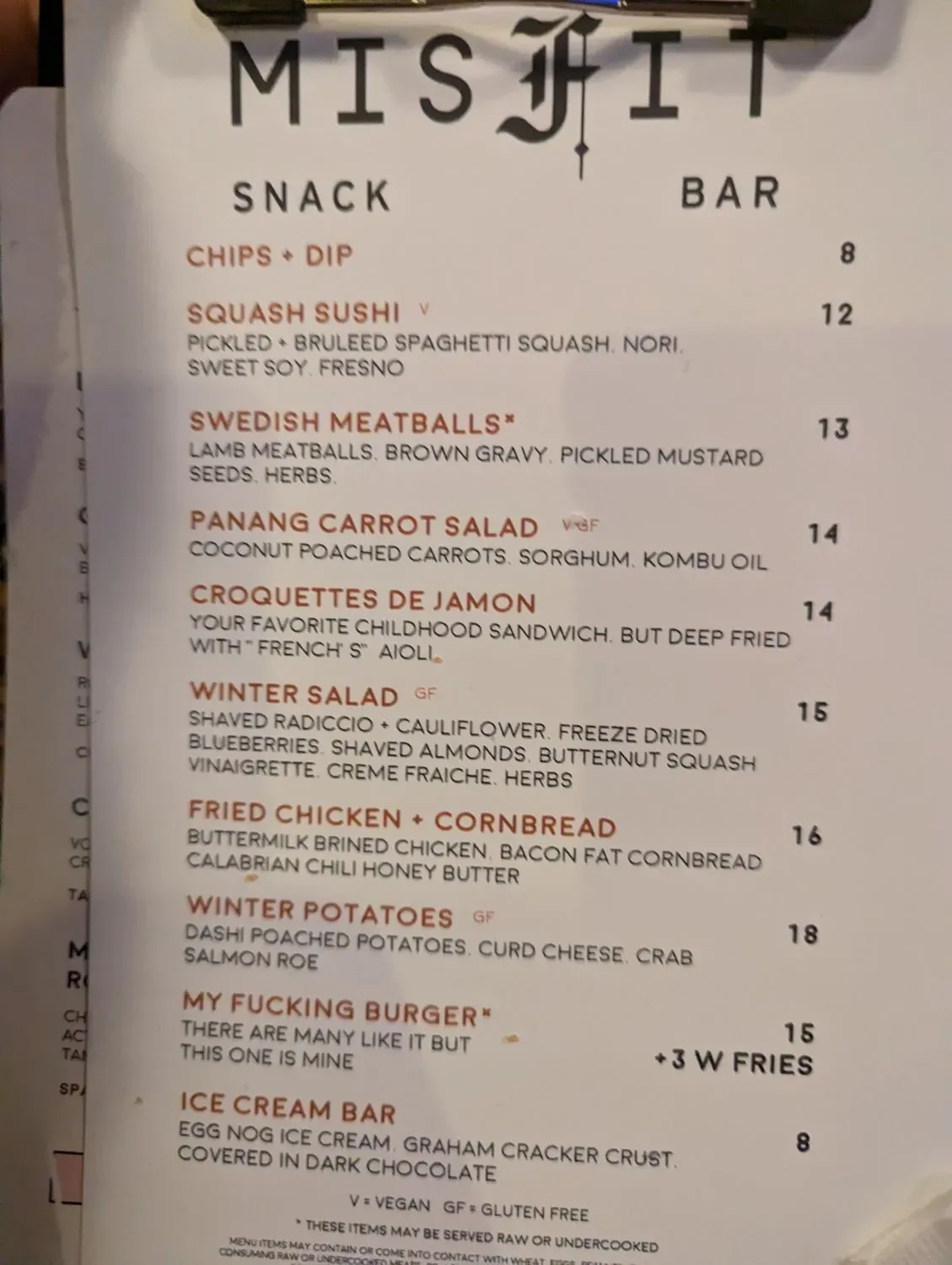 Menu 5