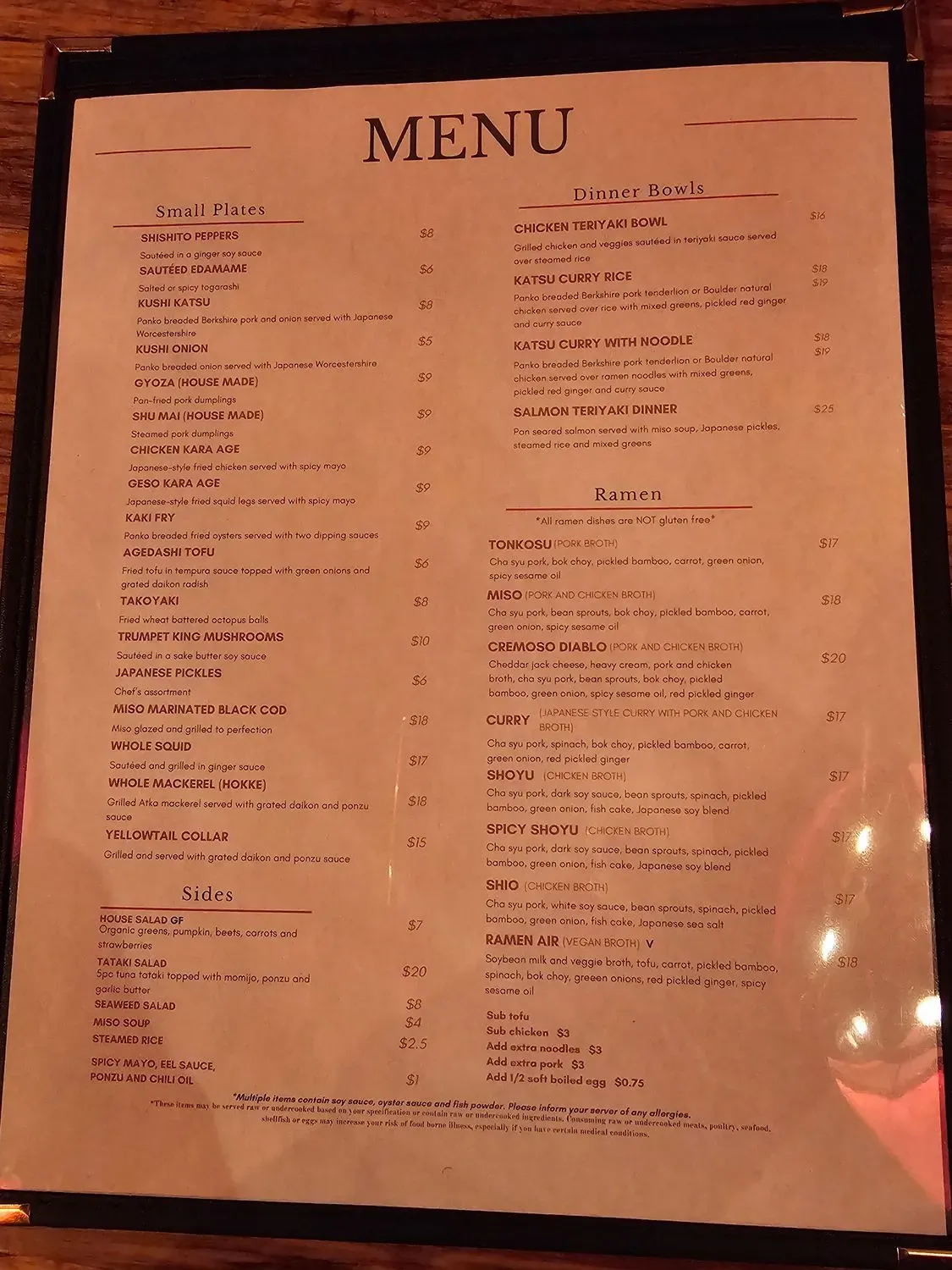 Menu 3