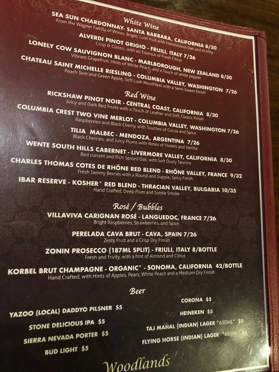 Menu 1