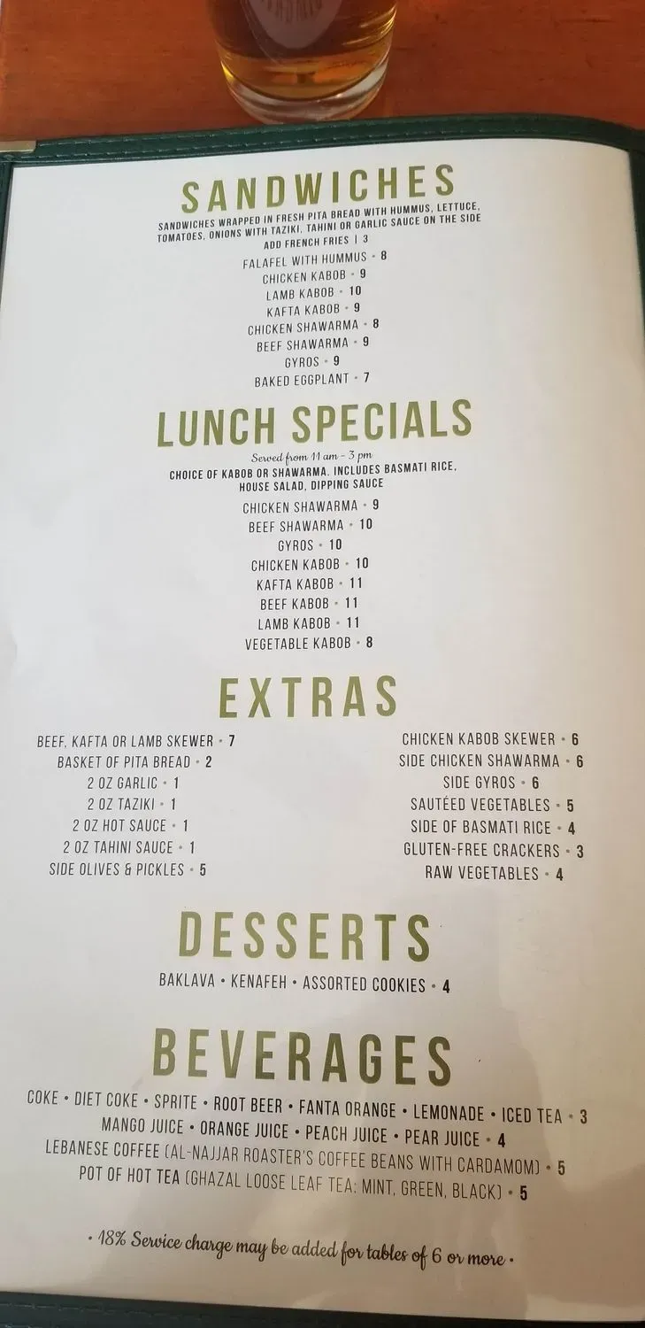 Menu 6