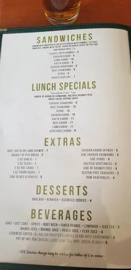 Menu 6