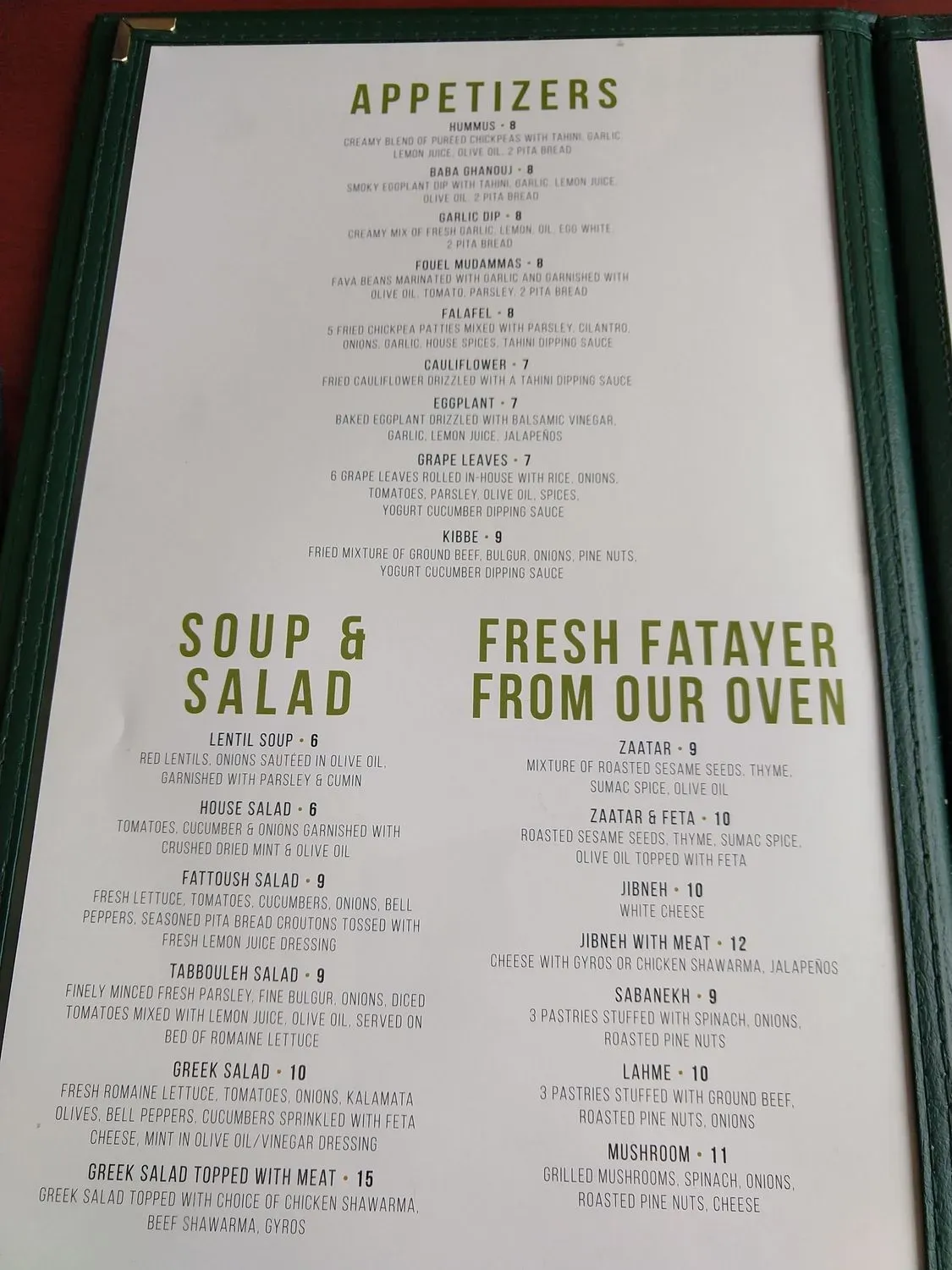 Menu 3