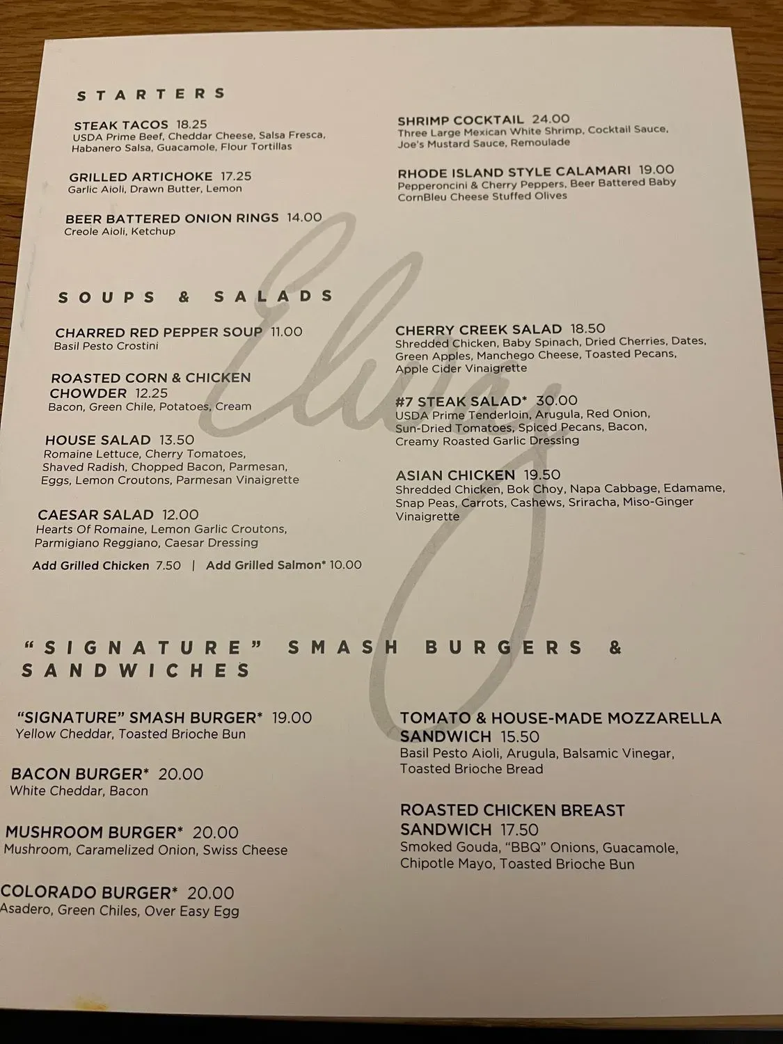 Menu 5