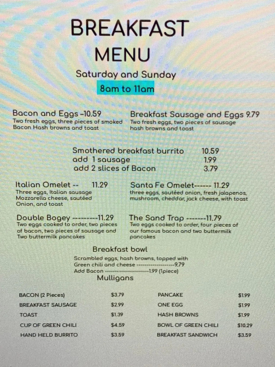 Menu 1