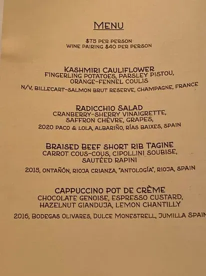 Menu 5