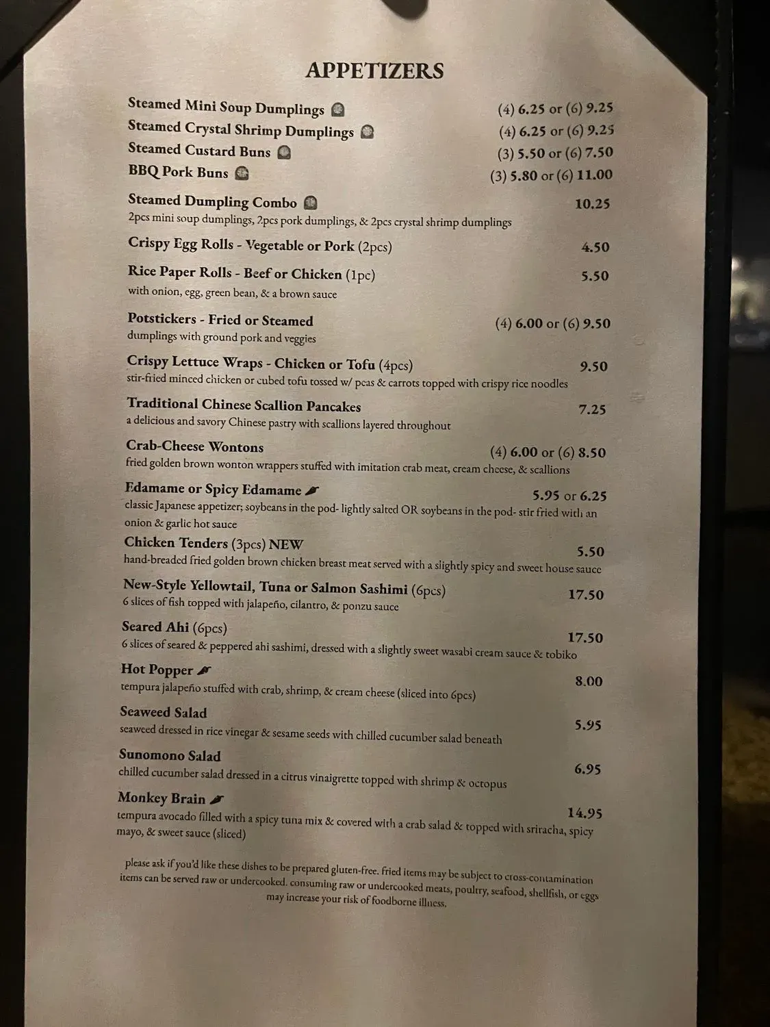 Menu 1