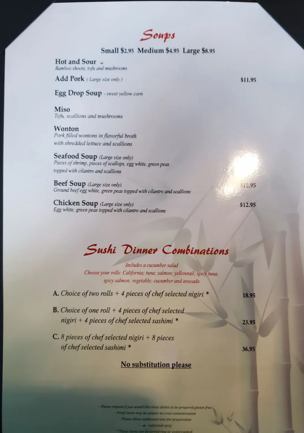 Menu 6