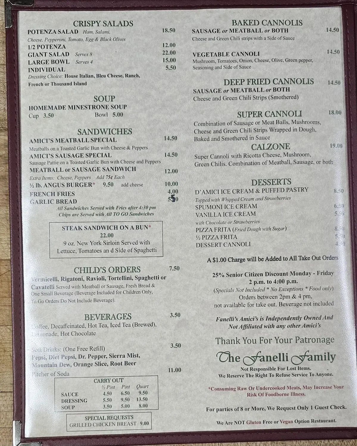 Menu 5