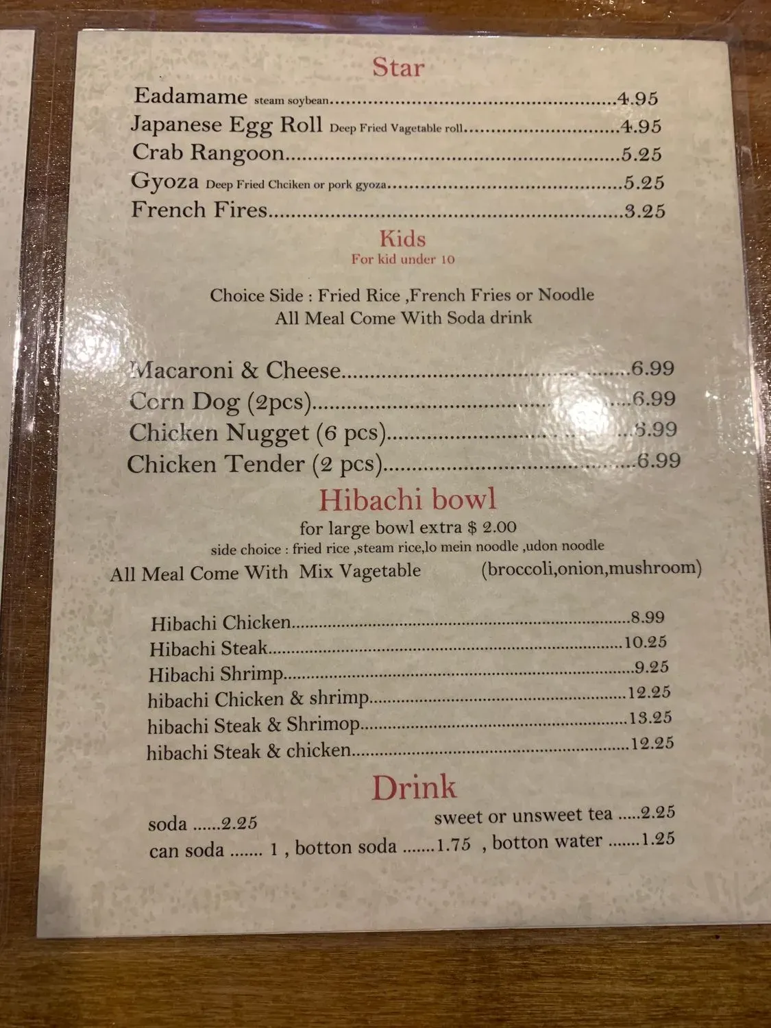 Menu 3