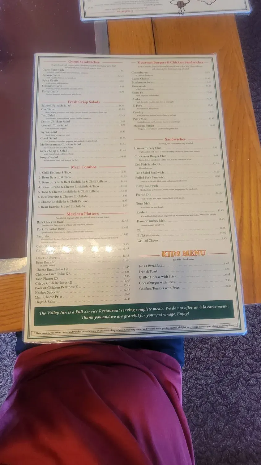 Menu 1