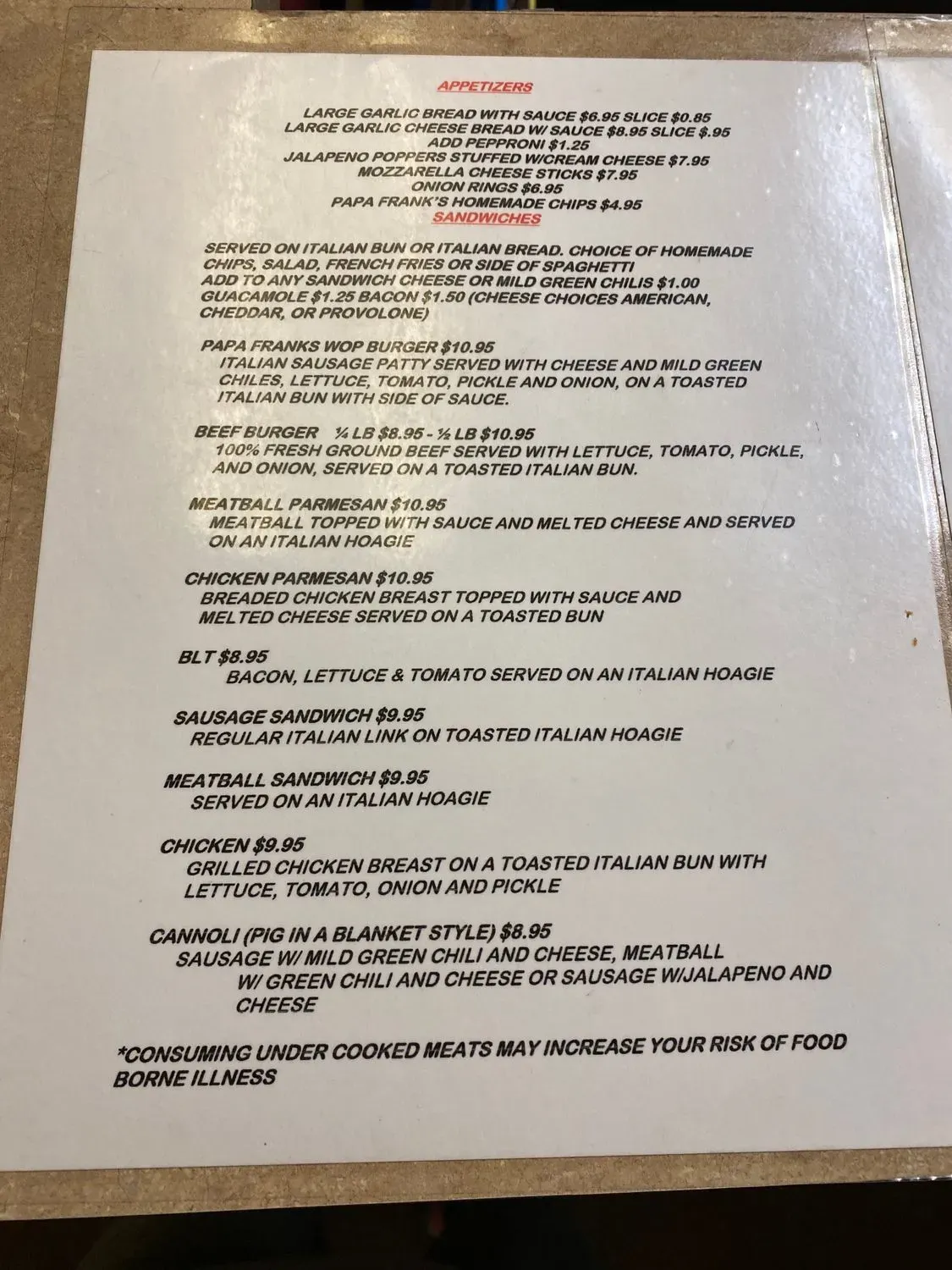 Menu 2