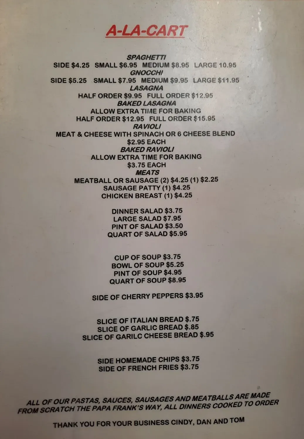 Menu 4