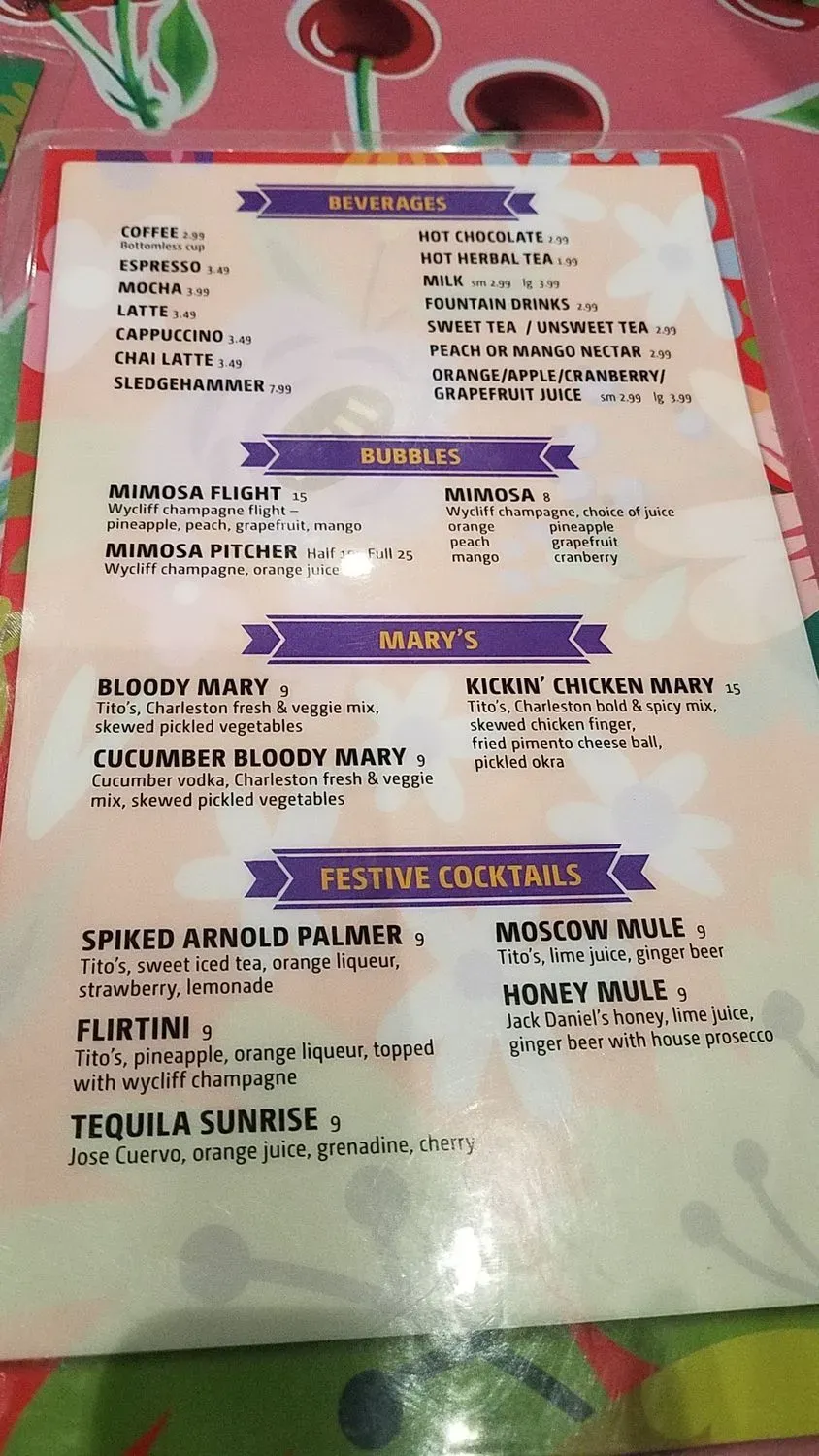 Menu 2