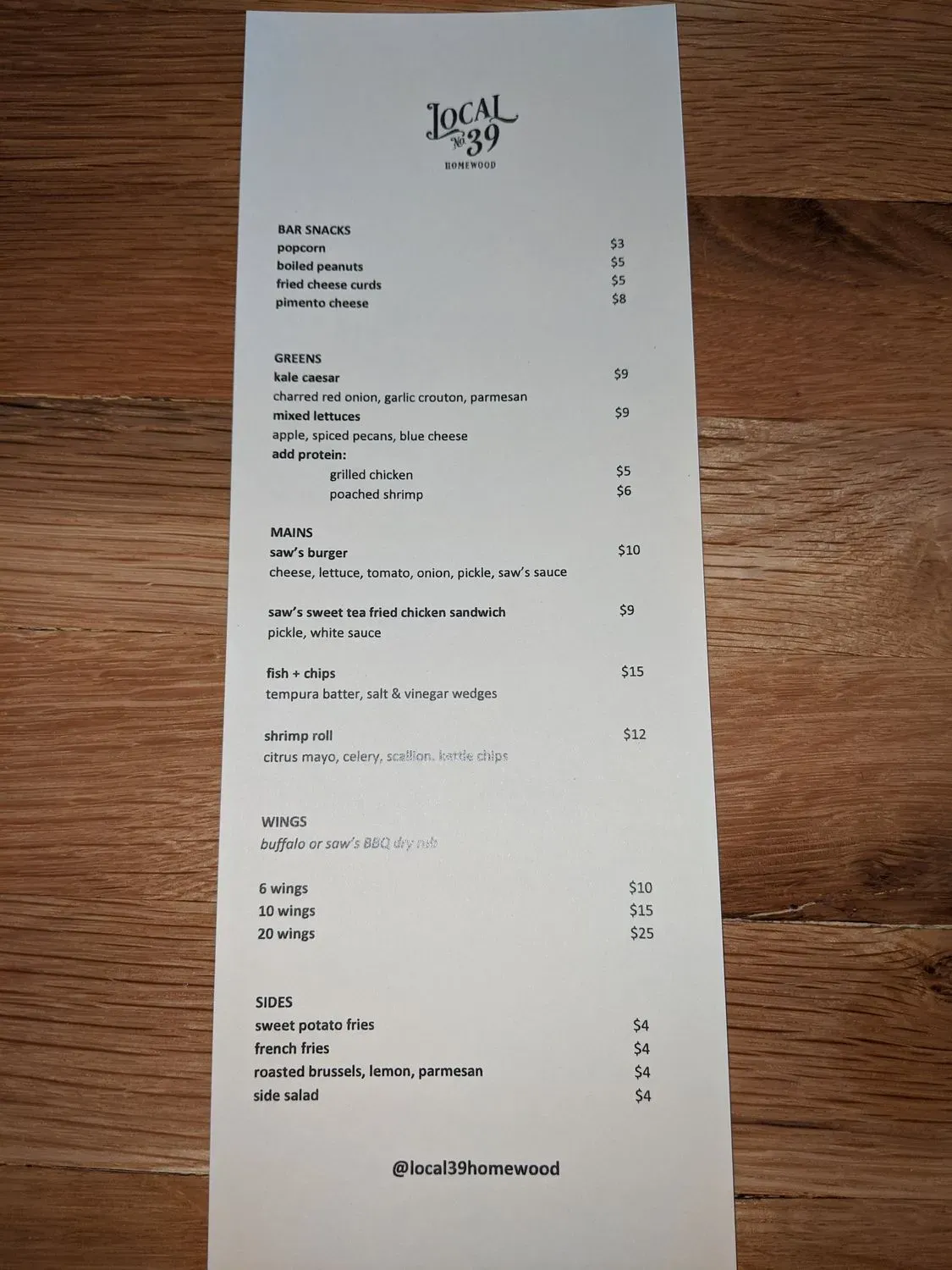 Menu 4