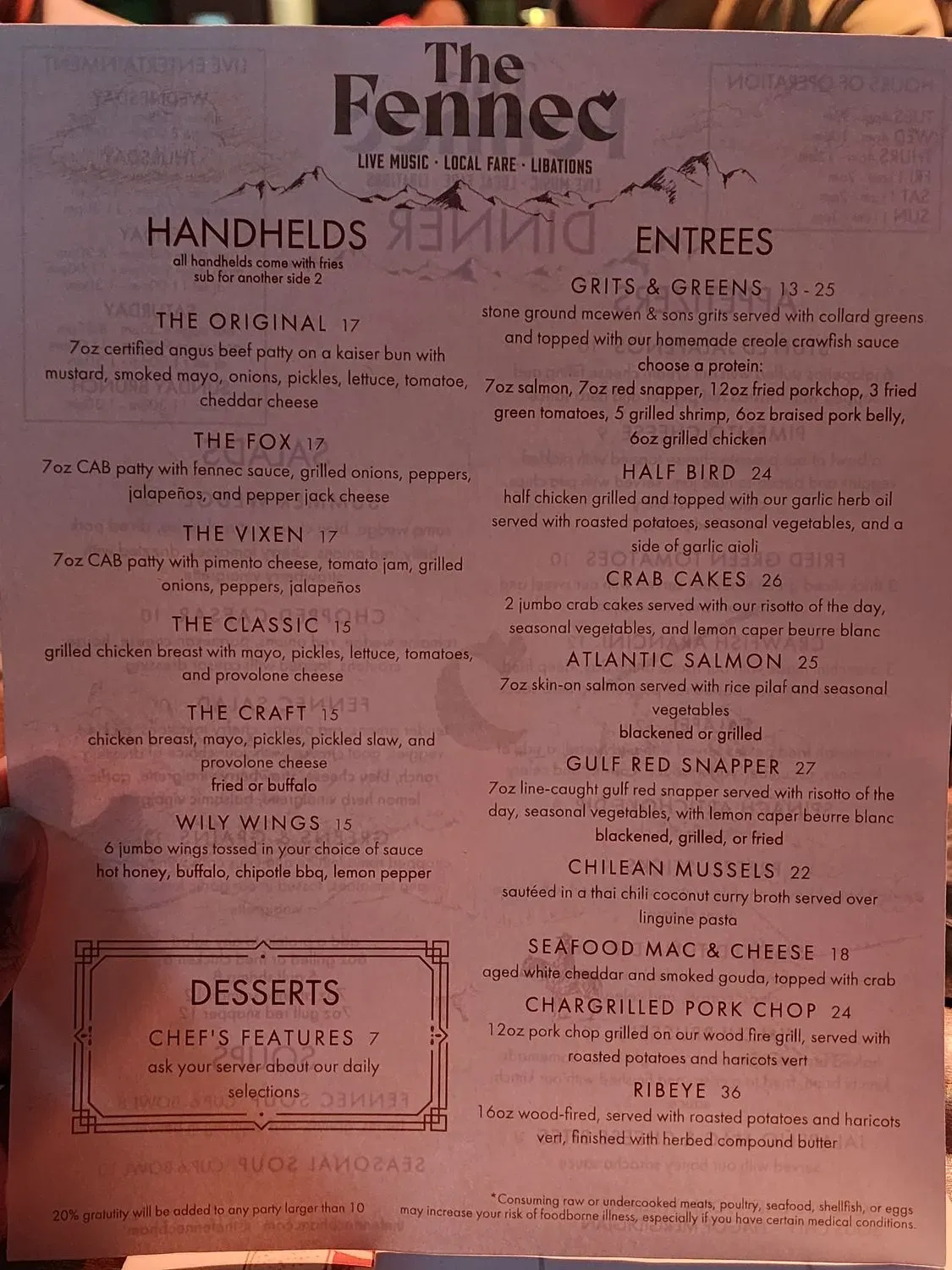 Menu 5