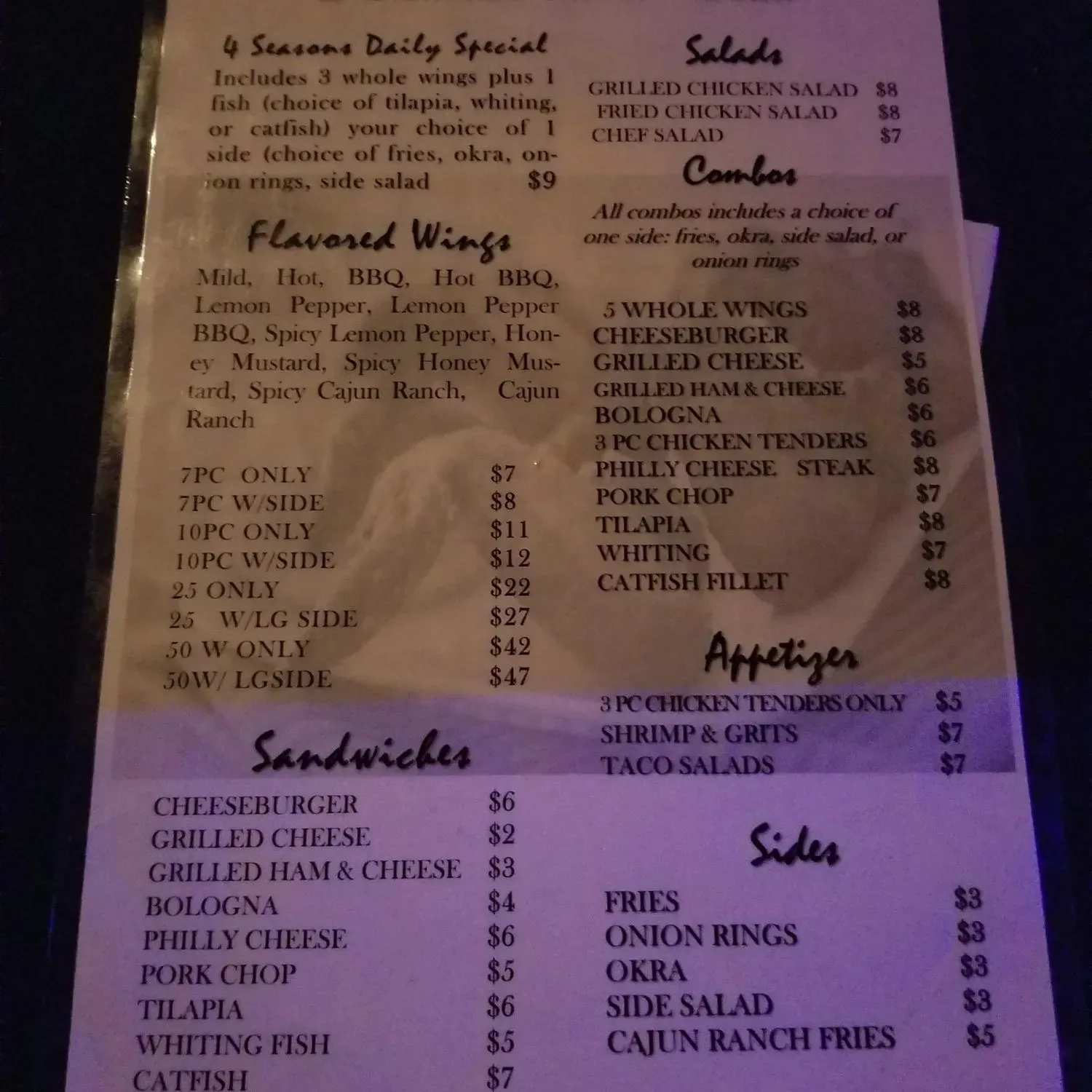 Menu 3