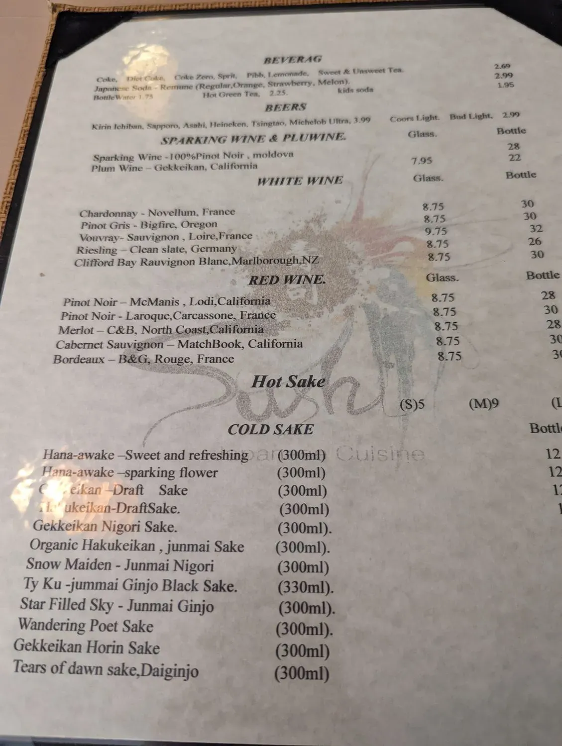 Menu 5