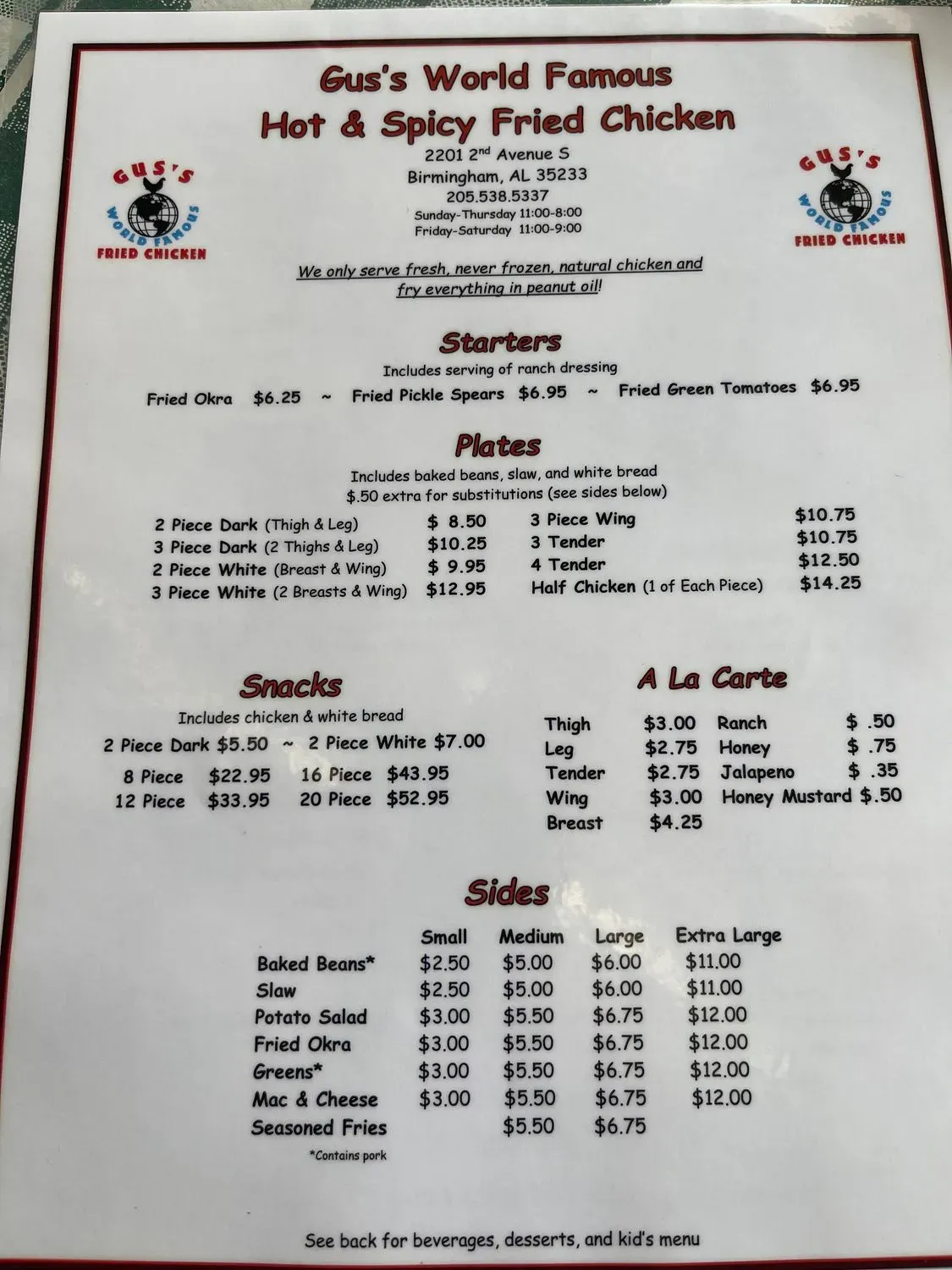 Menu 2