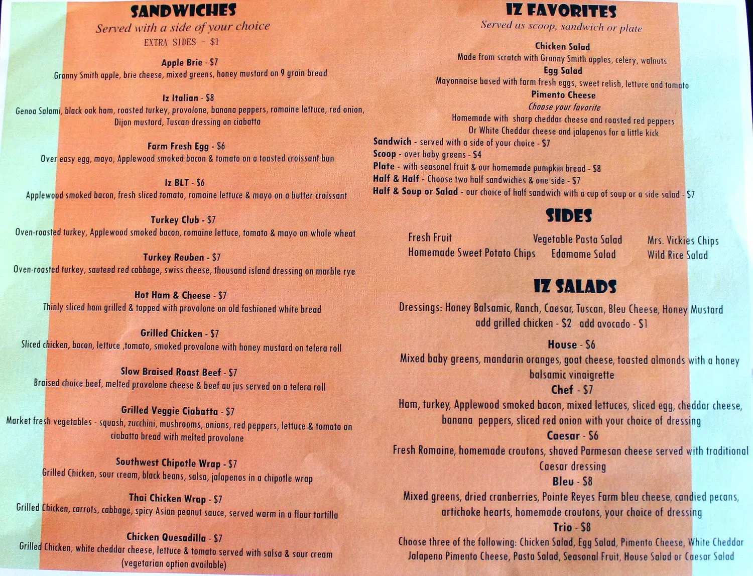 Menu 1