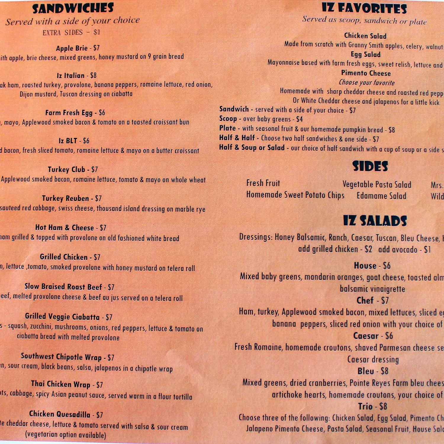 Menu 1