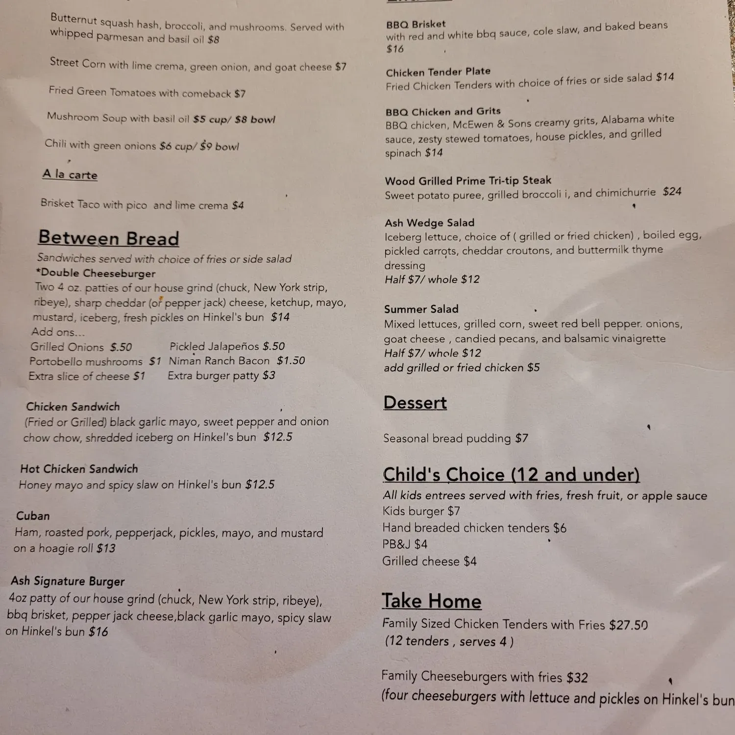 Menu 2