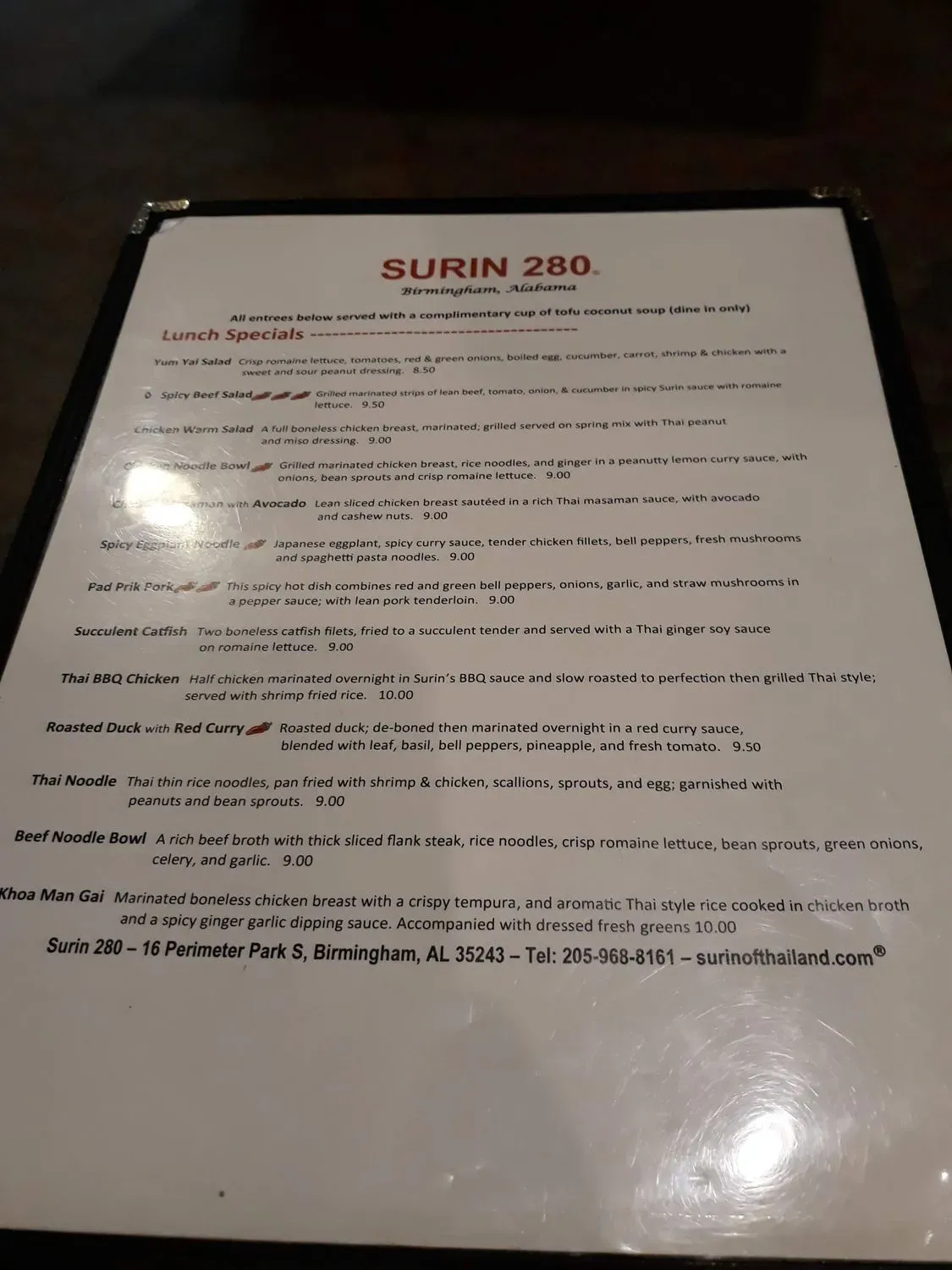 Menu 5