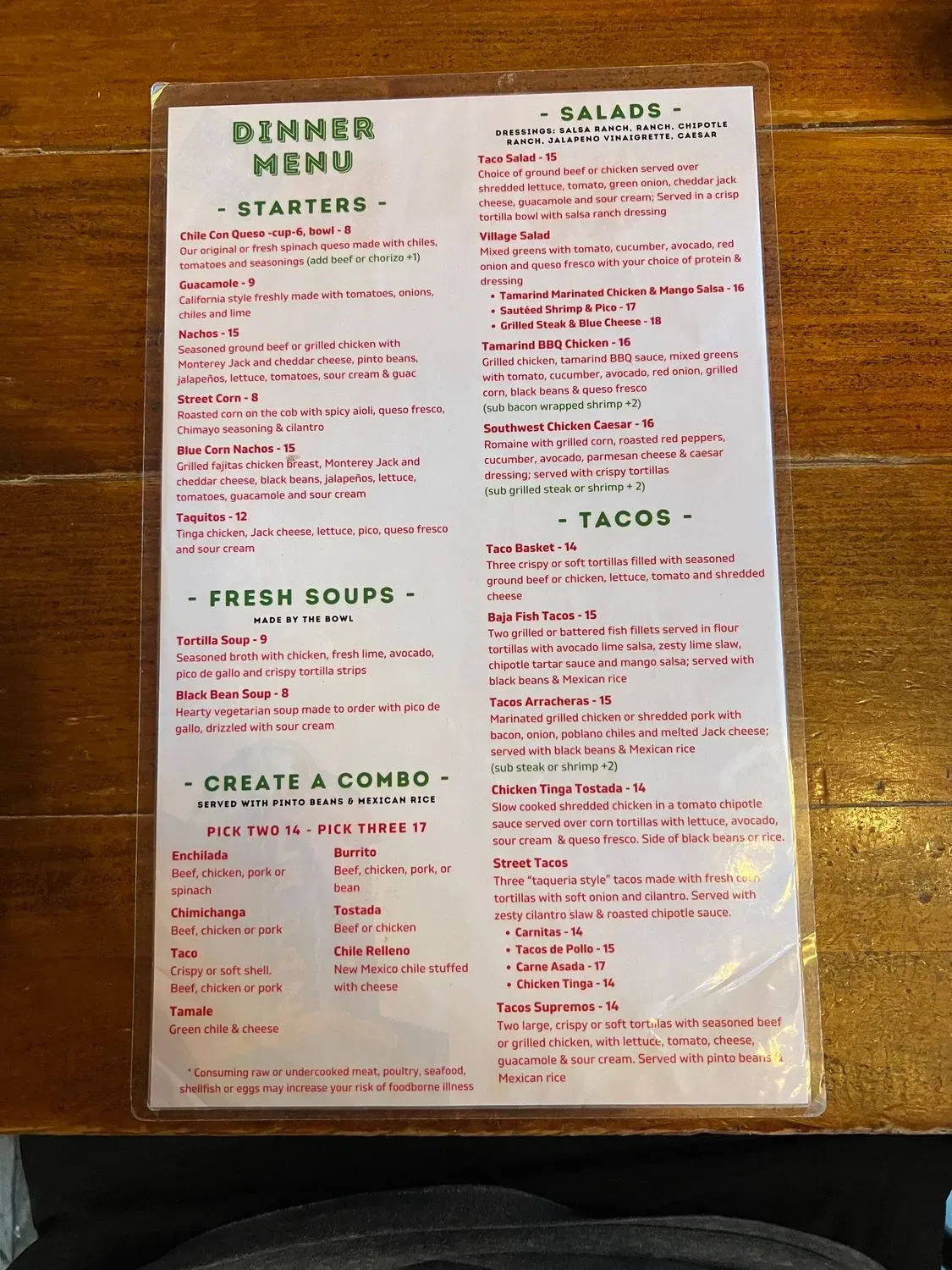 Menu 1