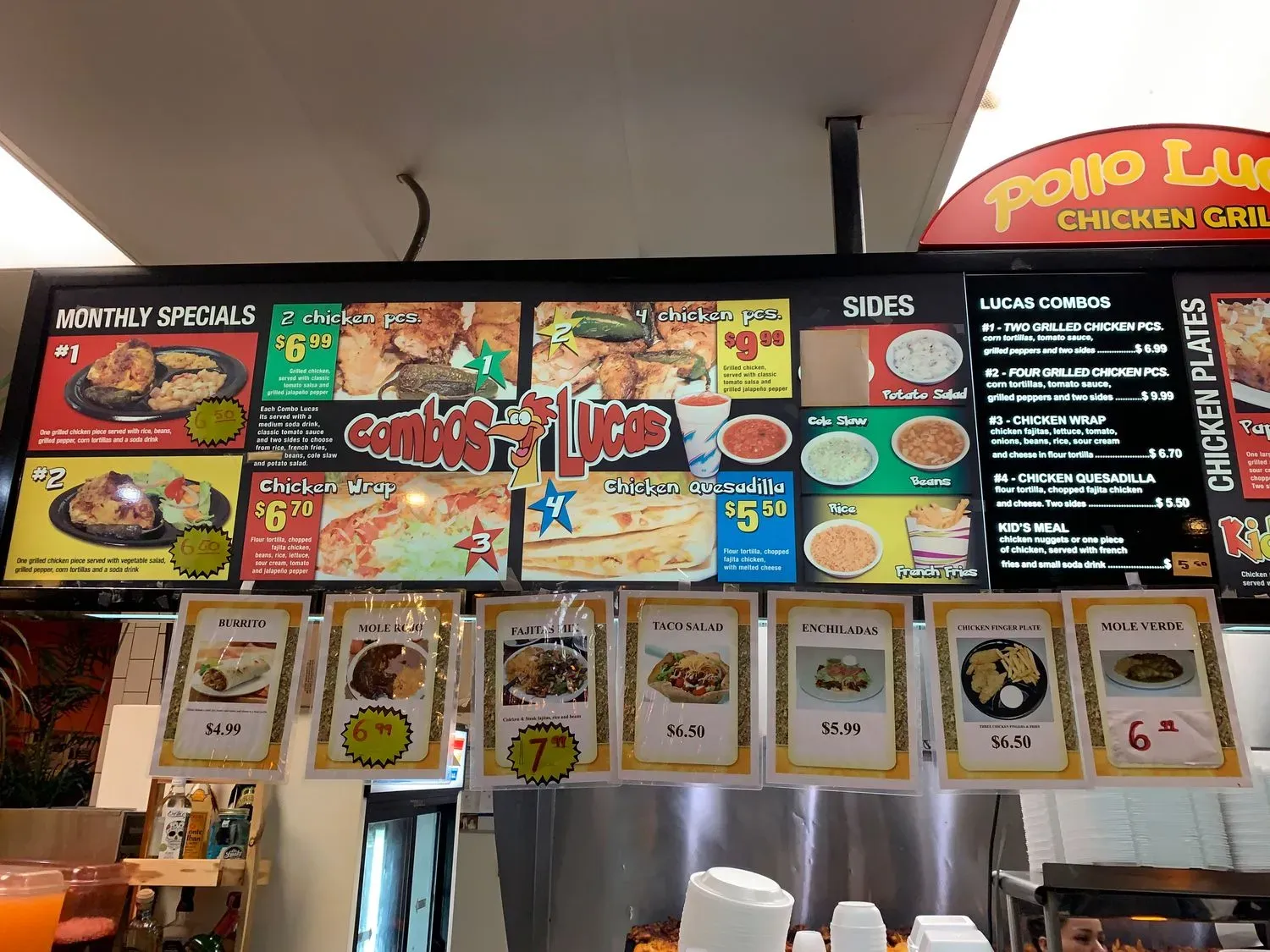 Pollo Lucas Menu - Updated November 2025