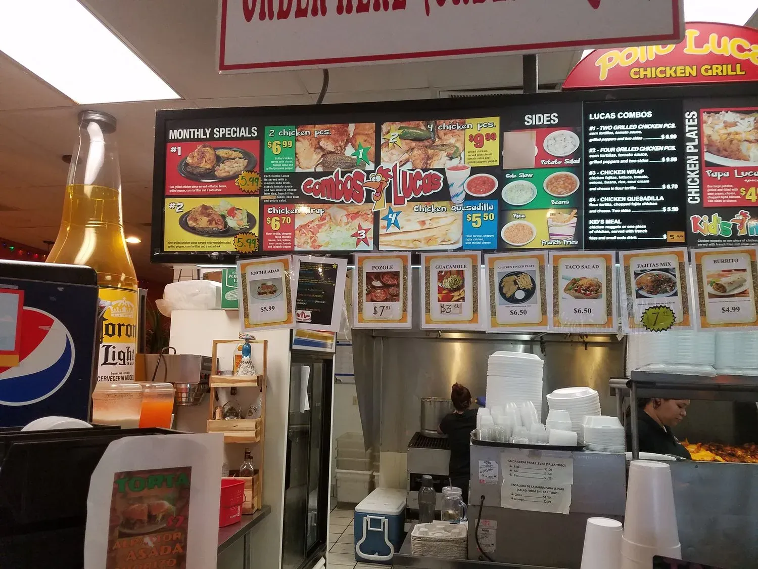 Pollo Lucas Menu - Updated November 2025