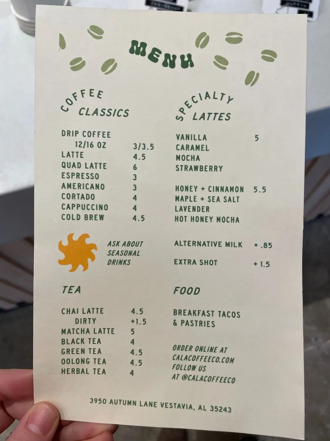 Menu 5