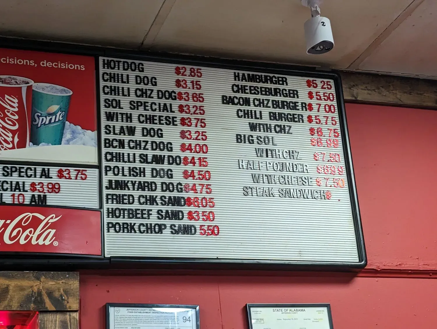 Menu 5