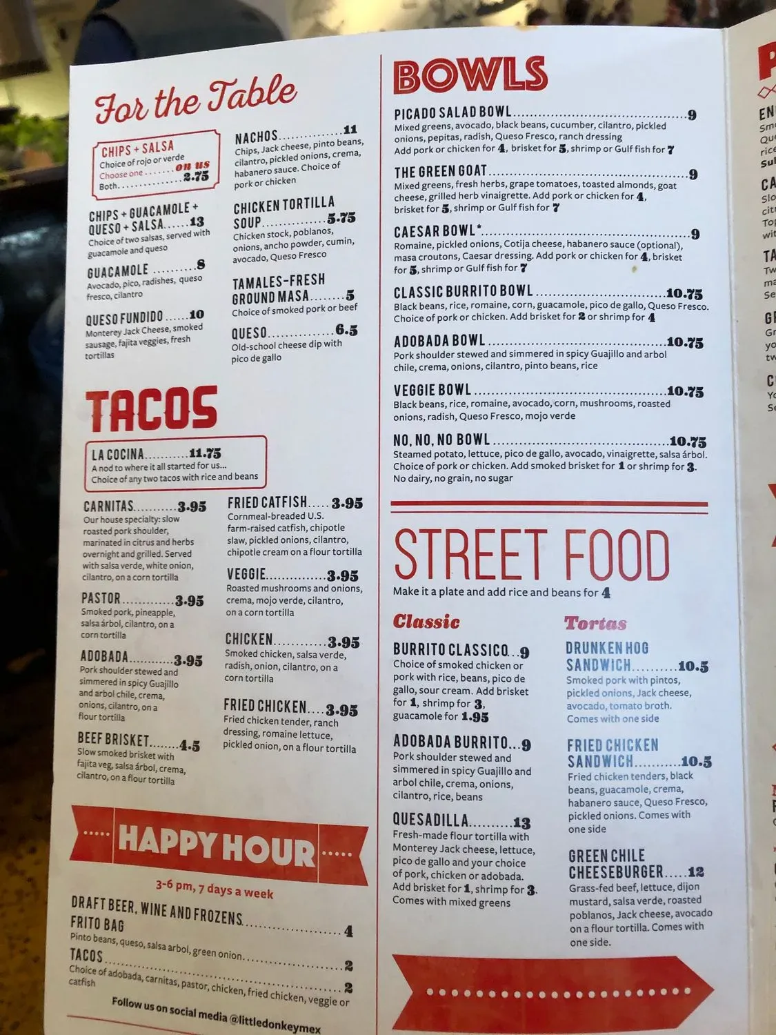 Little Donkey Méxican Restaurant | Homewood Menu - Updated November 2025