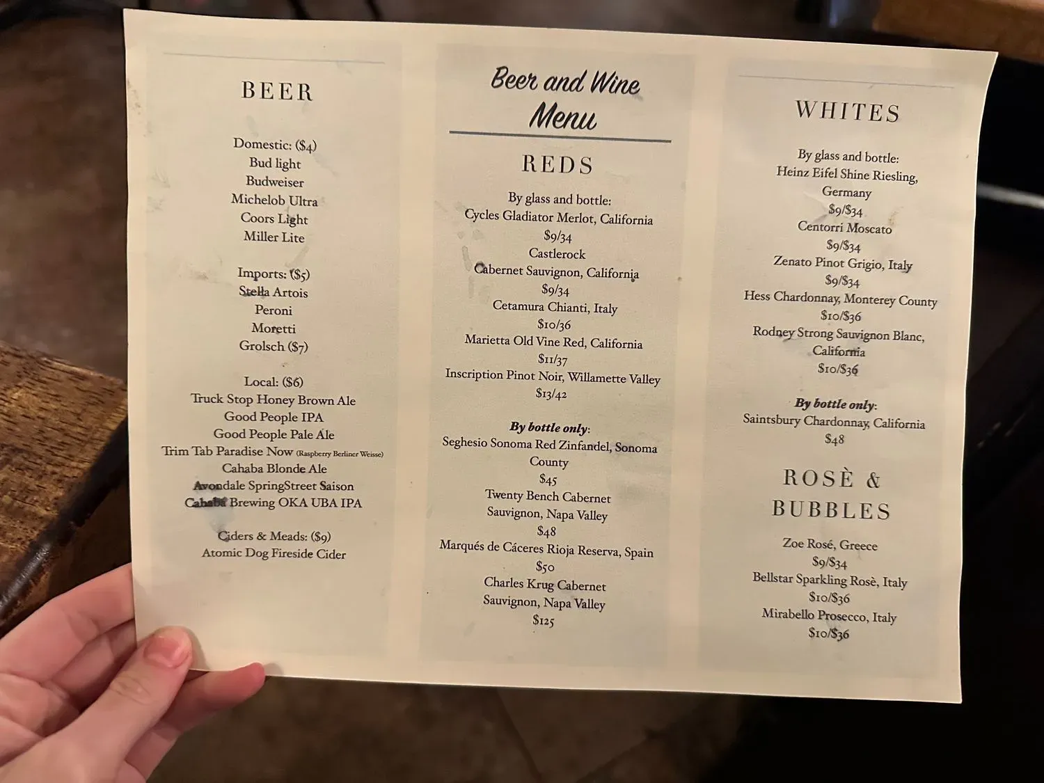 Menu 3