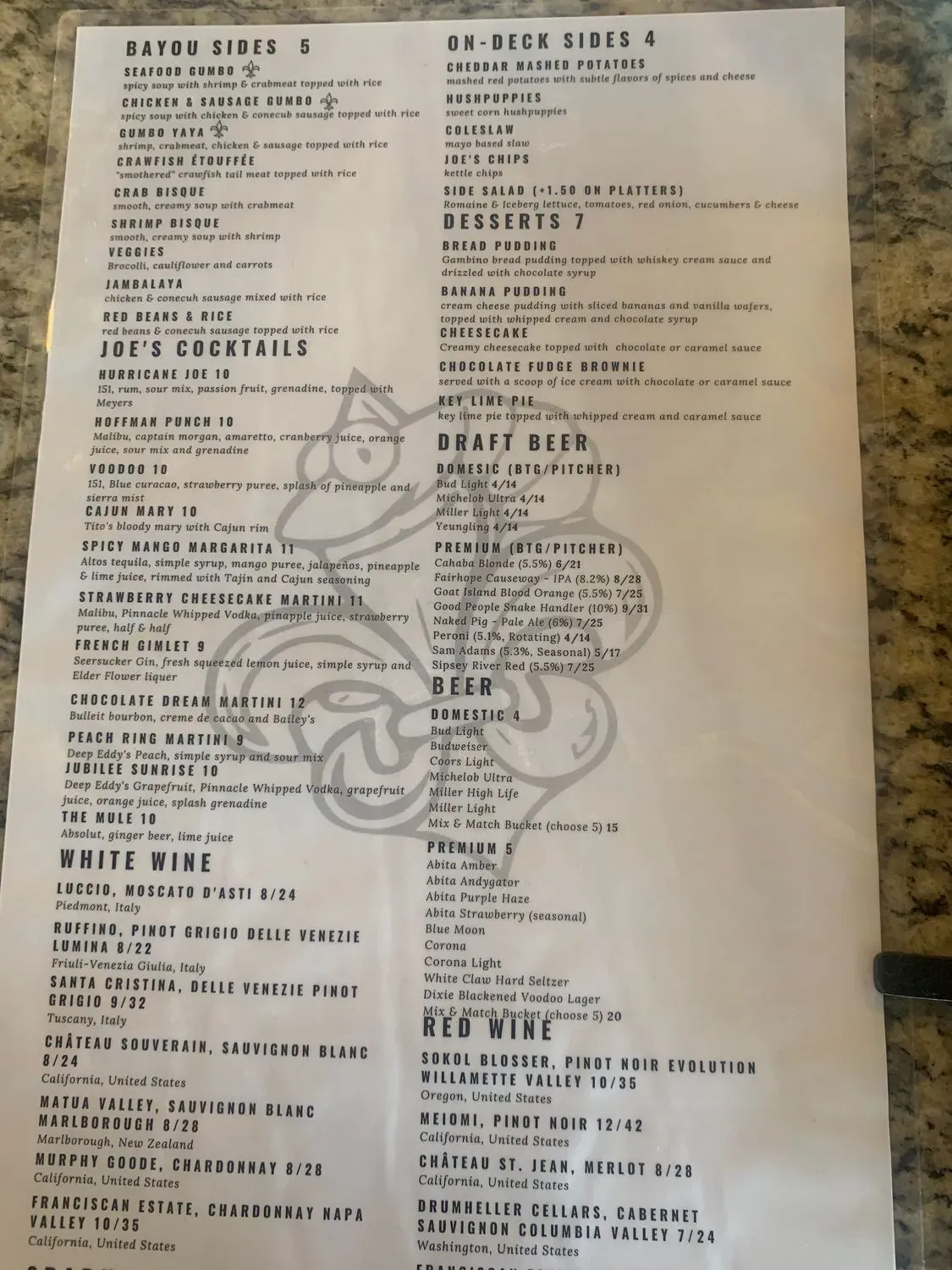 Menu 5